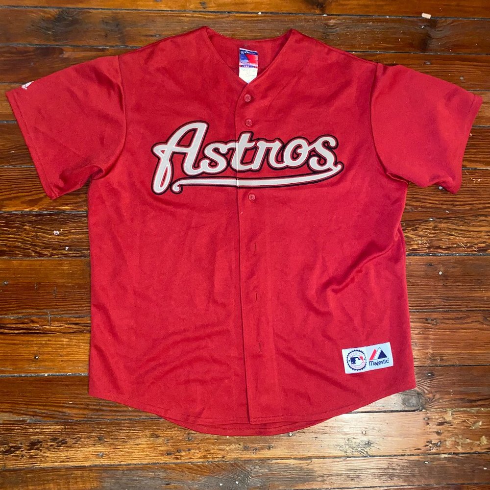 Majestic Huston Astros Jersey Morgan Ensberg XL Red